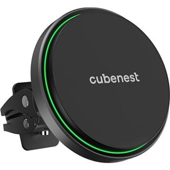 PowerCube CubeNest S1C0 bezdrôtová magnetická nabíjačka a držiak do auta s podporou prichytenia MagS (6974699970071)