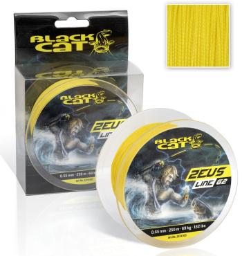 Black cat splietaná šnúra zeus line g2 žltá 250 m - 0,45 mm 46 kg