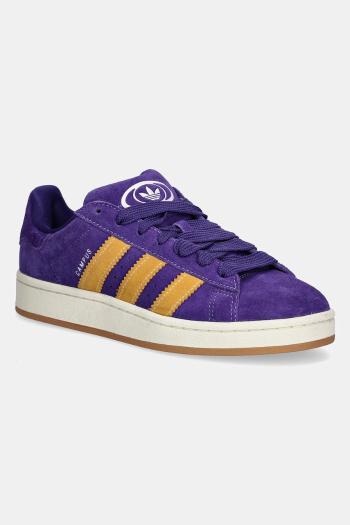 Semišové tenisky adidas Originals Campus 00s fialová farba, JI3166
