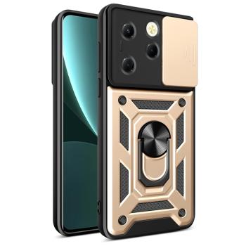 RING CAMERA Kryt s držiakom pre Infinix Hot 40 / Hot 40 Pro zlatý