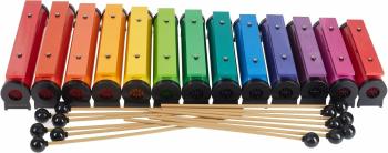 Boomwhackers Chroma-Notes Resonator Bells Complete Set Xylofón