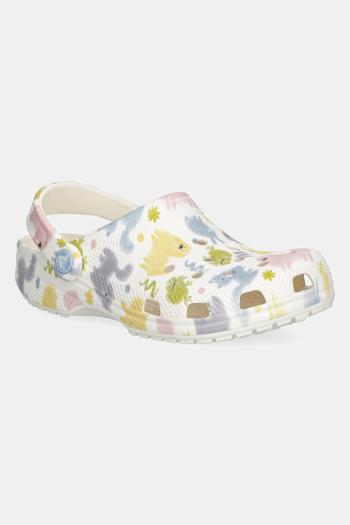 Šľapky Crocs CLASSIC PASTEL PETS CLOG KIDS biela farba, 210995