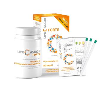 LIPO C ASKOR Forte 120ks + testovacie prúžky 4ks