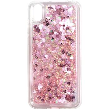 iWill Glitter Liquid Heart Case pre HUAWEI Y5 (2019)/Honor 8S Pink (DIP123_11)