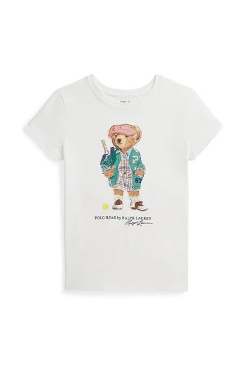 Bavlnené tričko Polo Ralph Lauren biela farba, 313971122002