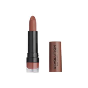 Makeup Revolution  Matte Lipstick - 124 Gone Rogue  Líčenie obočia Červená