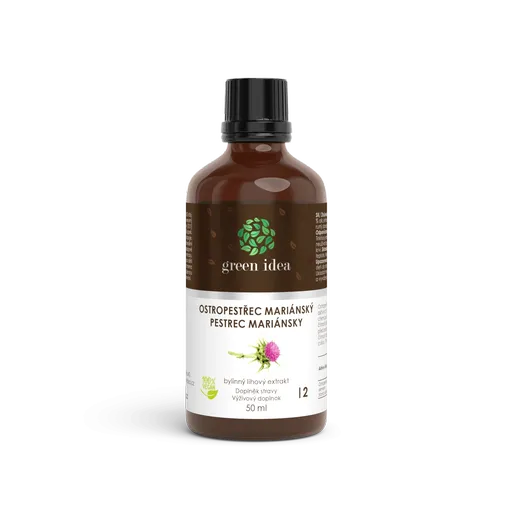 Pestrec mariánsky – tinktúra – kvapky 50 ml – Green idea