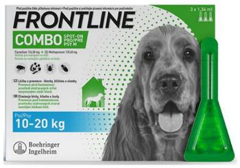 Frontline Combo Spot-on Dog M - pipeta proti kliešťom pre psy 3 x 1,34ml