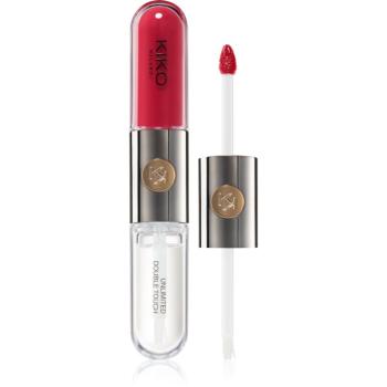 KIKO Milano Unlimited Double Touch dlhotrvajúci tekutý rúž odtieň 108 Satin Currant Red 6 ml