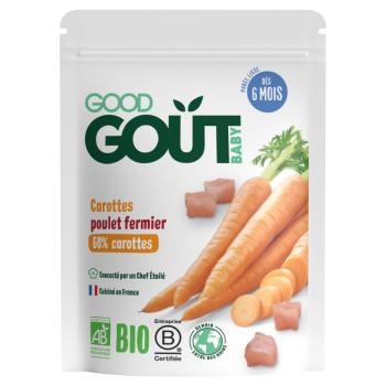 GOOD GOUT Mrkva s farmárskym kuriatkom BIO 190 g