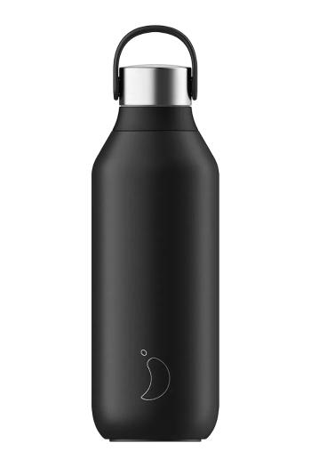 Termo fľaša Chillys Series 2, 500ml čierna farba