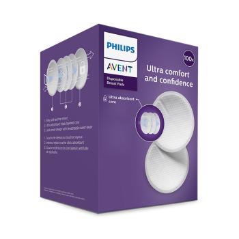 Avent prsné vložky jednorazové 100 ks,Philips AVENT Vložky do podprsenky jednorazové 100 ks