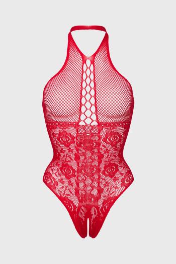 Alicja erotikus bodystocking, nyitott ágyékrésszel