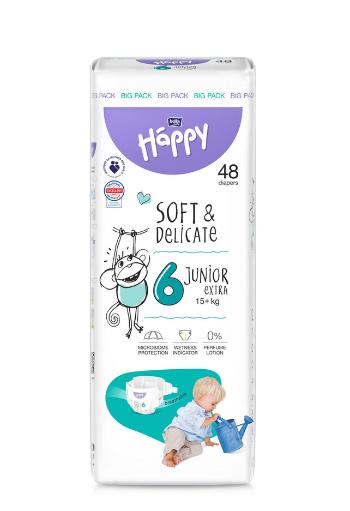 BELLA HAPPY Baby Plienky jednorazové Junior Extra 15+ kg 48 ks