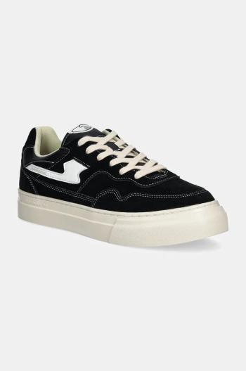 Semišové tenisky Stepney Workers Club Pearl S-Strike Suede čierna farba, YA23015