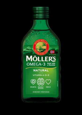 MÖLLERS Omega 3 Rybí olej Natur z pečene tresiek 250 ml