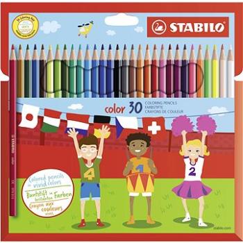 STABILO color 30 ks kartónové puzdro + neón farby (4006381483810)