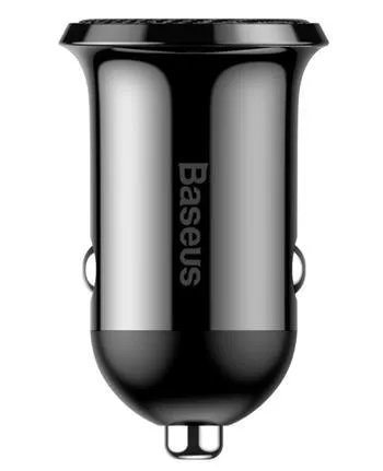 Baseus CCALLP-01 Grain Pro Nabíjačka do Autá 2xUSB 4.8A Black