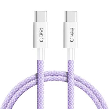 Tech-Protect Ultraboost Lite kábel USB-C / USB-C PD 60W / 3A 1m, fialový