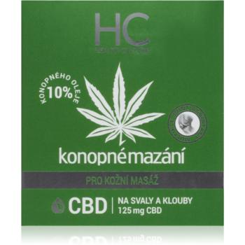 Health Culture CBD konope mazanie masáž masážny krém s konopným olejom 125 ml