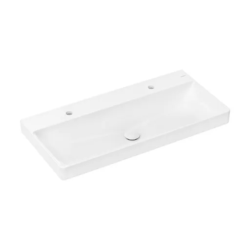 Hansgrohe Xelu Q umývadlo 100x48 cm s dvoma otvormi pre batériu 61037450