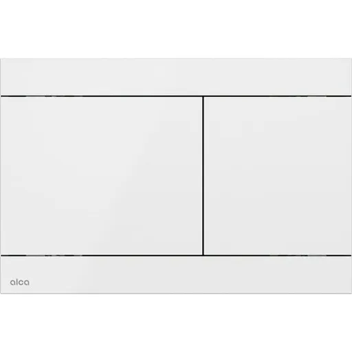 Ovládacie tlačidlo Alca oceľ biela nerez lesk FUN-WHITE