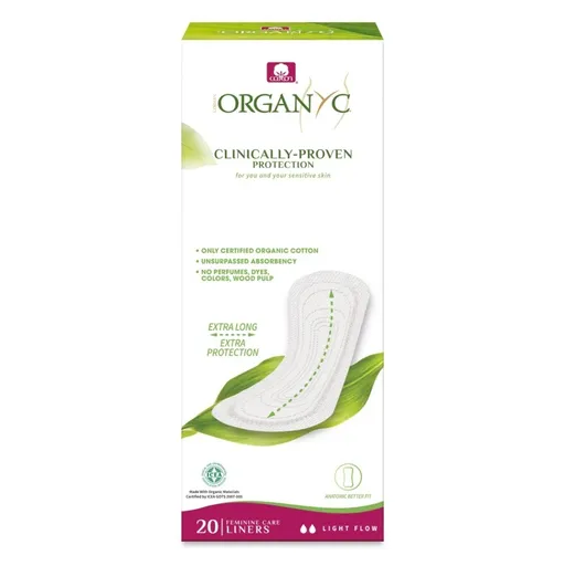 ORGANYC Slipové vložky Maxi 20 kusov