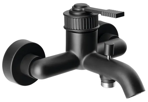 SAPHO - VERSI nástenná vaňová batéria, čierna mat RV010/15