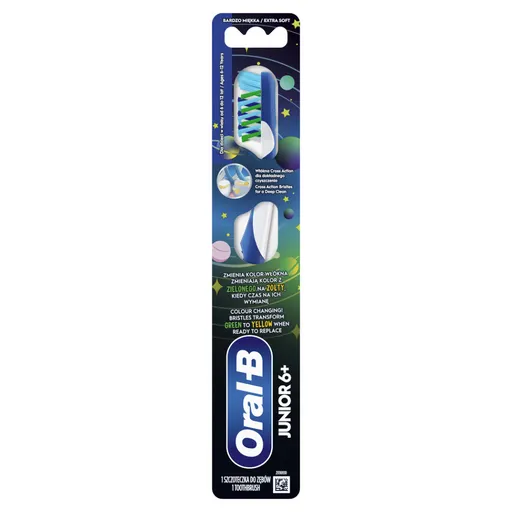 ORAL-B Junior Zubná kefka pre deti 6 - 12 rokov Extra Soft 1 kus