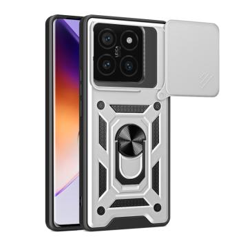 RING CAMERA Kryt s držiakom pre Xiaomi 14T Pro strieborný