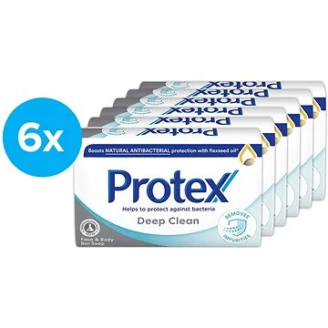 PROTEX Deep Clean s prirodzenou antibakteriálnou ochranou 6× 90 g (8718951304574)