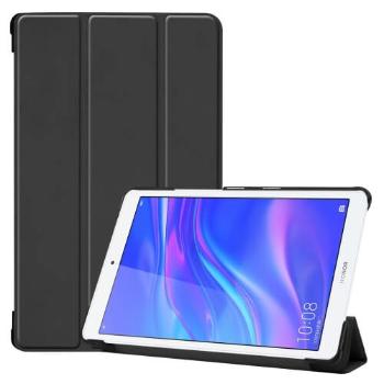 LEATHER Zaklápací obal Huawei MediaPad M5 Lite 8.0" čierny