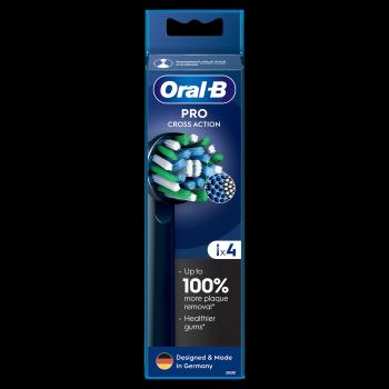 ORAL-B Pro Cross Action Black Kartáčkové hlavy 4 ks