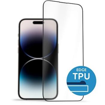 AlzaGuard 2.5D Glass with TPU Frame na iPhone 14 Pro čierne (AGD-TGTF009B) + ZDARMA Kryt na mobil AlzaGuard
