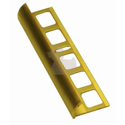 Lišta ukončovací "oblá" Havos, mosadz, dĺžka 250 cm, výška hrany 10 mm, MOO10250