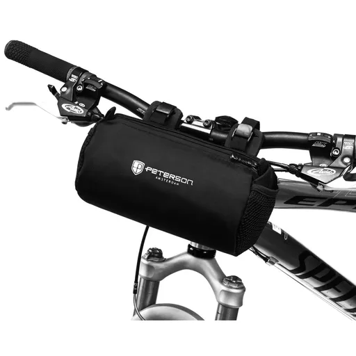 Čierna vodoodolná cyklistická taška na riadidlá s kompaktným dizajnom - Peterson