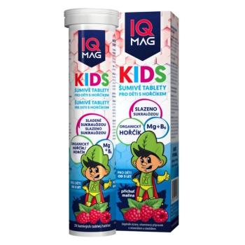 IQ MAG Kids horčík malina 20 šumivých tabliet