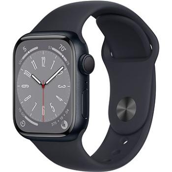 Apple Watch Series 8 41mm Temně inkoustový hliník s temně inkoustovým sportovním řemínkem (MNP53CS/A)