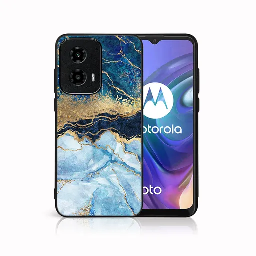 MY ART Ochranný kryt pre Motorola Moto G04 / G24 / G24 Power BLUE MARBLE (141)