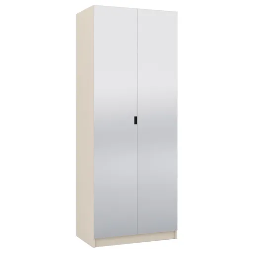 Elvisia Šatníková skriňa FOX so zrkadlom | 80 cm