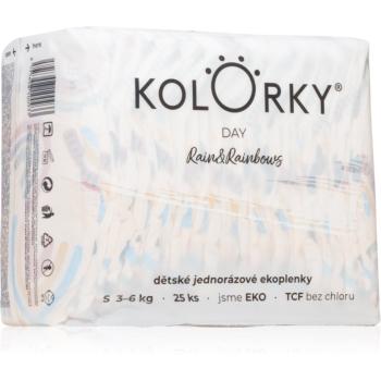 Kolorky Day Rain&Rainbow jednorazové EKO plienky veľkosť S 3-6 Kg 25 ks