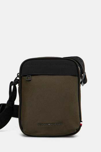 Malá taška Tommy Hilfiger zelená farba, AM0AM13185