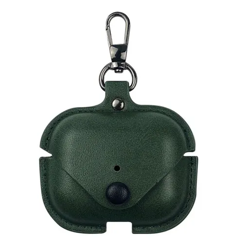 LEATHER POCKET Puzdro pre slúchadlá AirPods Pro 3 zelené