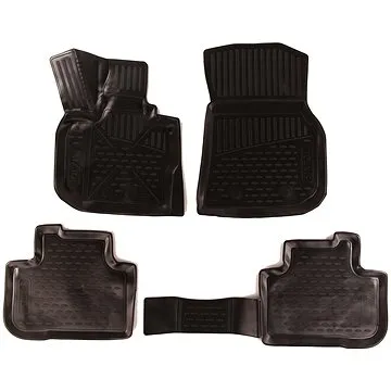 SIXTOL 3D Gumové koberce BMW X4, II (G02) 2018 -