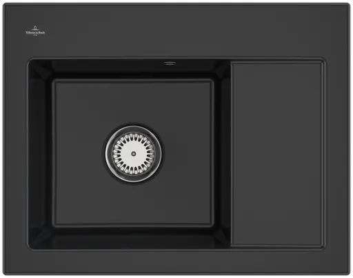 VILLEROY & BOCH VILLEROY & BOCH - Keramický drez Villeroy &amp; Boch Subway 45 Compact, 331201R7, Pure Black 331201R7