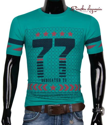 Zelené tričko s originálnou potlačou SEMAL