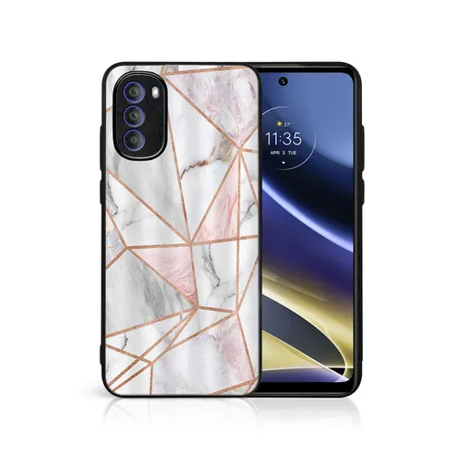 MY ART Ochranný kryt pre Motorola Moto G31 / G41 PINK MARBLE (143)