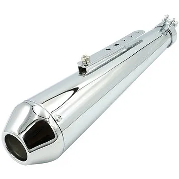 R-Tech Retro ladený výfuk Moto Guzzi – Farba : Chróm (1513-RT-retrouniguzzi-752)