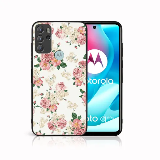MY ART Silikónový obal Motorola Moto G60s PINK ROSES (016)