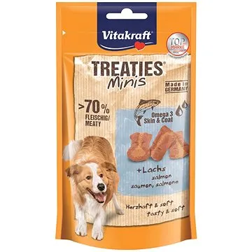 Vitakraft Dog pochúťka Treaties Minis losos, omega 3, 48 g (4008239340481)